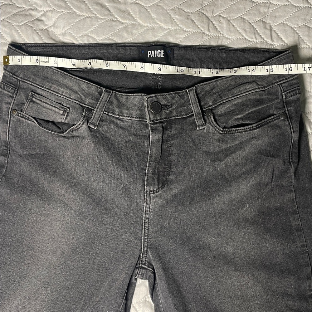 PAIGE Black Skinny Jeans Stretchy Denim - Picture 11 of 11